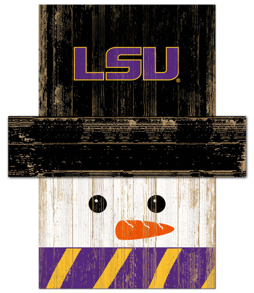 LSU Tigers 6" x 5" Snowman Head