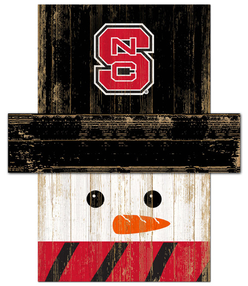 North Carolina State Wolfpack 6" x 5" Snowman Head