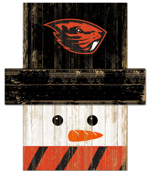 Oregon State Beavers 6" x 5" Snowman Head