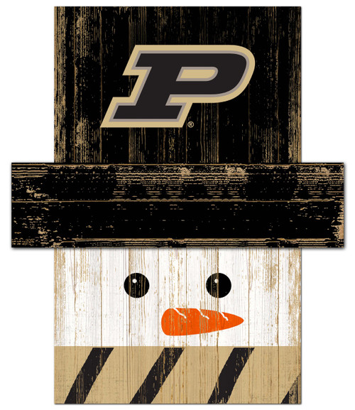 Purdue Boilermakers 6" x 5" Snowman Head