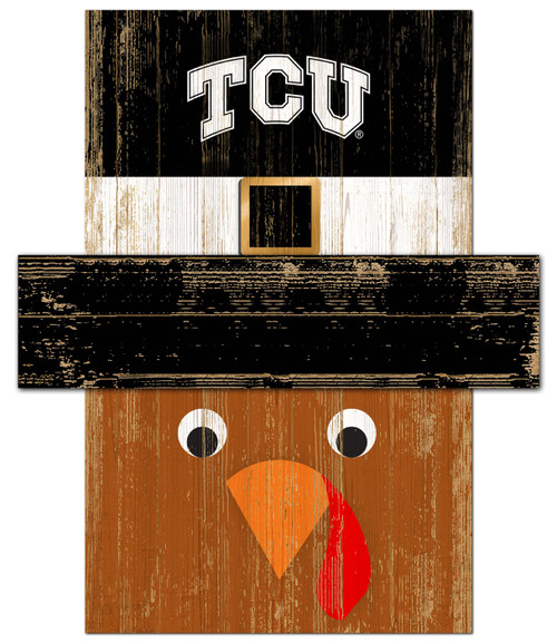 Texas Christian Horned Frogs Turkey Head Sign