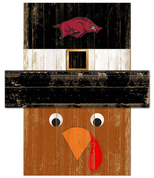 Arkansas Razorbacks 6" x 5" Turkey Head
