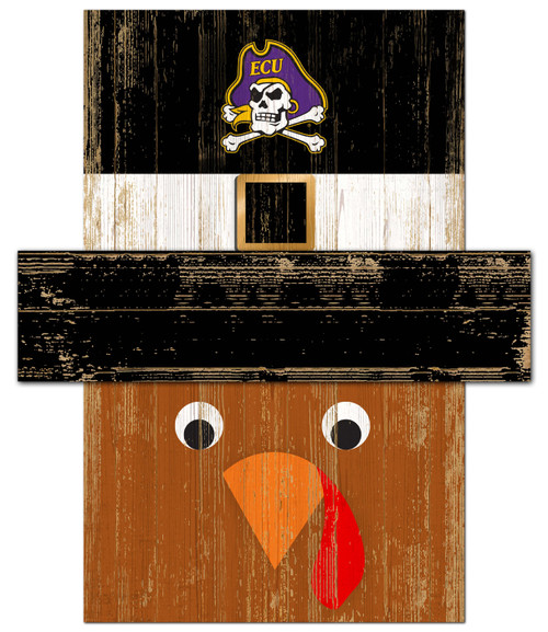 East Carolina Pirates 6" x 5" Turkey Head