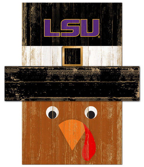 LSU Tigers 6" x 5" Turkey Head