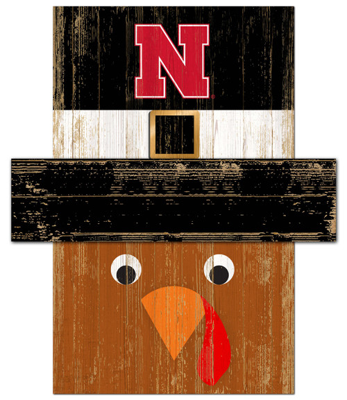 Nebraska Cornhuskers 6" x 5" Turkey Head