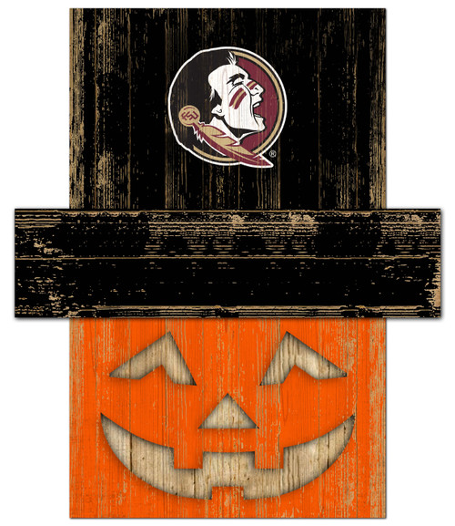 Florida State Seminoles Pumpkin Head Sign