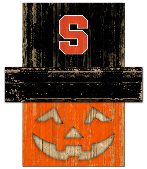 Syracuse Orange Pumpkin Head Sign