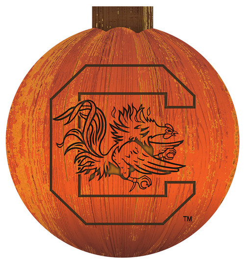 South Carolina Gamecocks 12" Halloween Pumpkin Sign