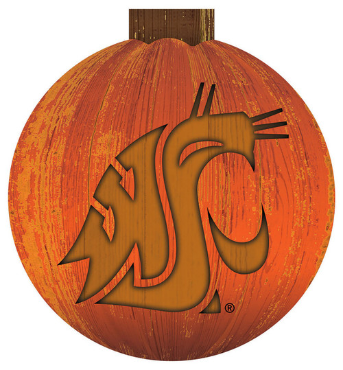 Washington State Cougars 12" Halloween Pumpkin Sign