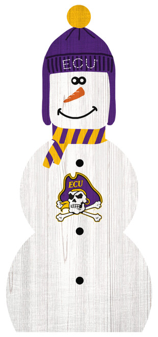 East Carolina Pirates 31" Snowman Leaner