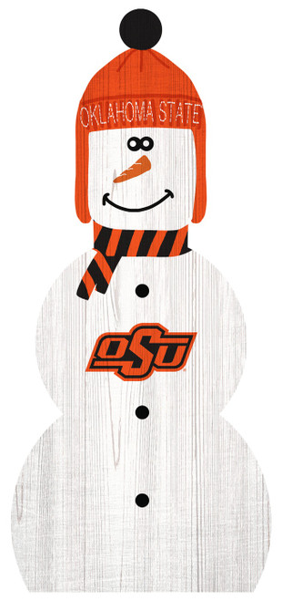 Oklahoma State Cowboys 31" Snowman Leaner