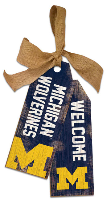 Michigan Wolverines 12" Team Tags