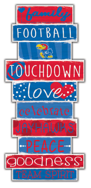 Kansas Jayhawks Celebrations Stack Sign