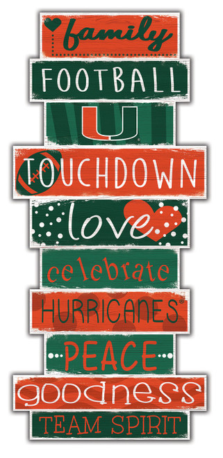 Miami Hurricanes Celebrations Stack Sign