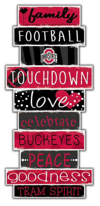 Ohio State Buckeyes Celebrations Stack Sign