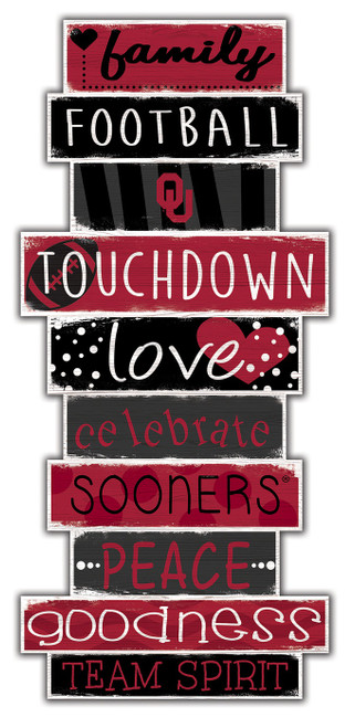 Oklahoma Sooners Celebrations Stack Sign