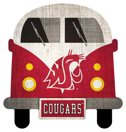Washington State Cougars Team Bus Sign