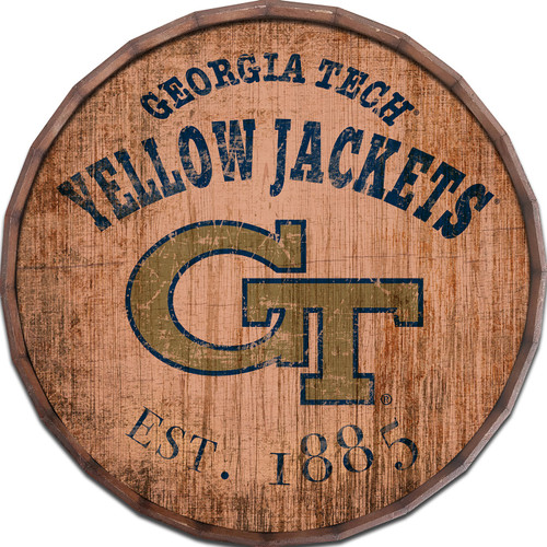 Georgia Tech Yellow Jackets Established Date 24" Barrel Top
