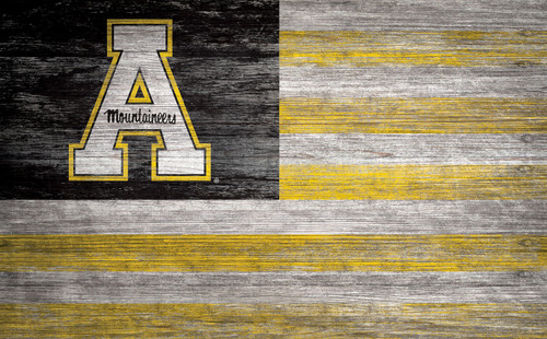 Appalachian State Mountaineers 11" x 19" Distressed Flag Sign