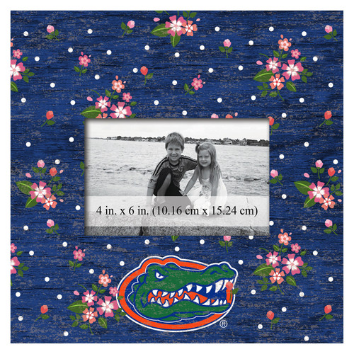 Florida Gators Floral 10" x 10" Picture Frame