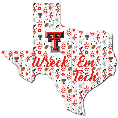 Texas Tech Red Raiders 24" Floral State Sign