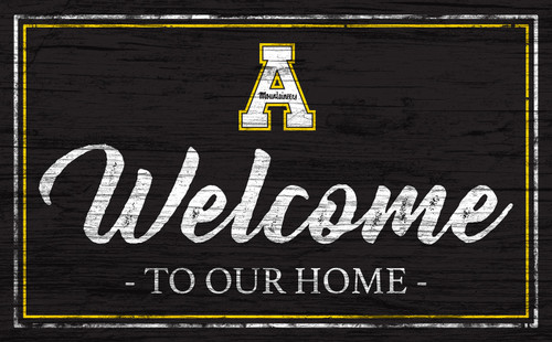 Appalachian State Mountaineers Welcome to our Home 6" x 12" Sign