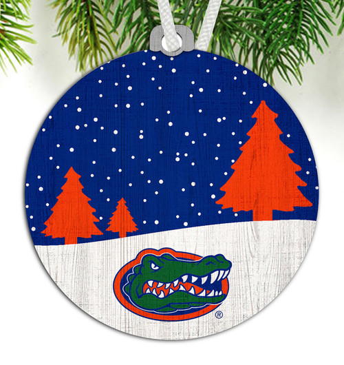 Florida Gators Snow Scene Ornament