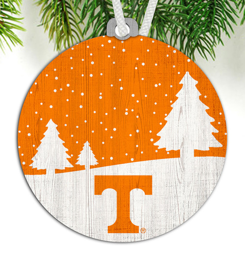 Tennessee Volunteers Snow Scene Ornament