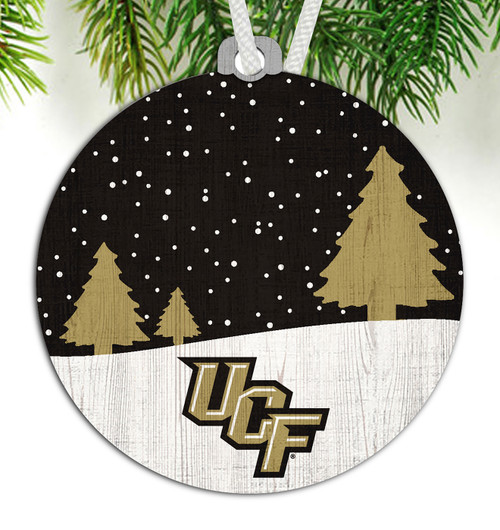 Central Florida Knights Snow Scene Ornament