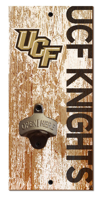 Central Florida Knights 6" x 12" Distressed Bottle Opener