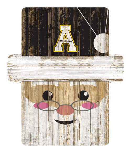 Appalachian State Mountaineers Santa Ornament