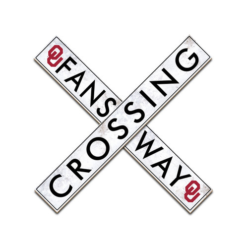 Oklahoma Sooners 48" Fans Way Crossing Wall Art