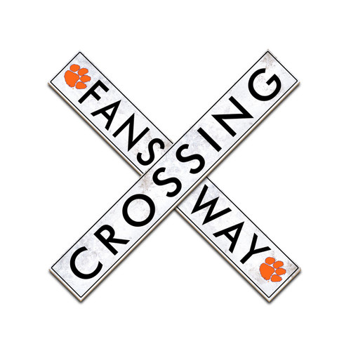 Clemson Tigers 24" Fans Way Crossing Wall Art
