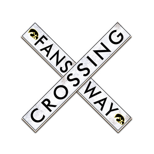 Iowa Hawkeyes 24" Fans Way Crossing Wall Art