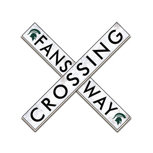 Michigan State Spartans 24" Fans Way Crossing Wall Art