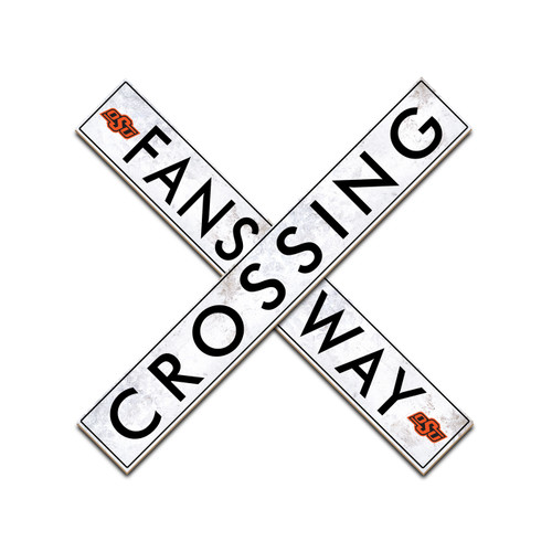 Oklahoma State Cowboys 24" Fans Way Crossing Wall Art