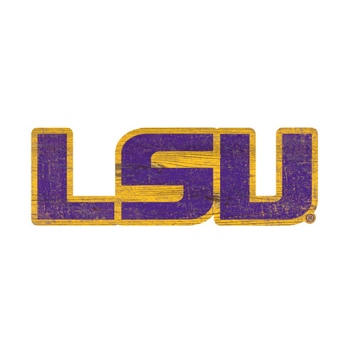 LSU Tigers 8" Team Logo Cutout Sign