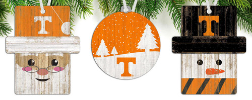 Tennessee Volunteers 3-Pack Christmas Ornament Set