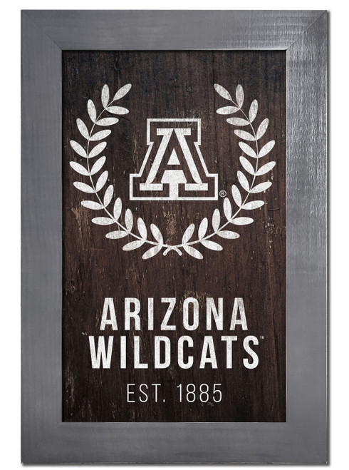 Arizona Wildcats 11" x 19" Laurel Wreath Framed Sign