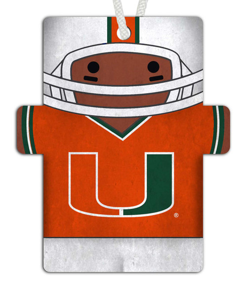 Miami Hurricanes Football Player Ornament