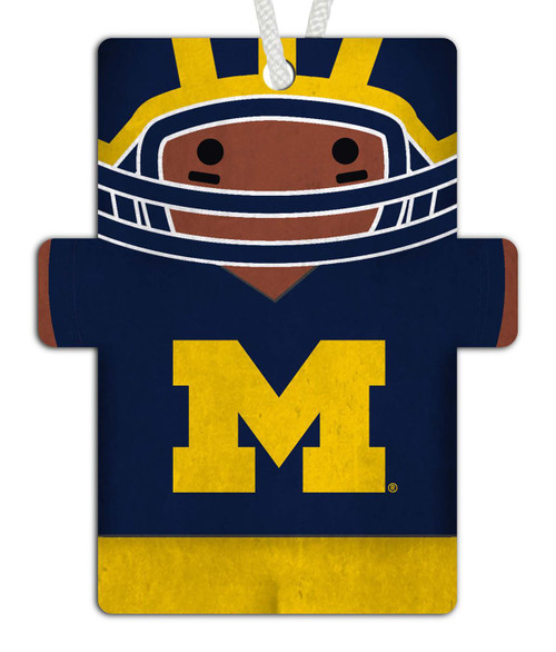 Michigan Wolverines Football Player Ornament