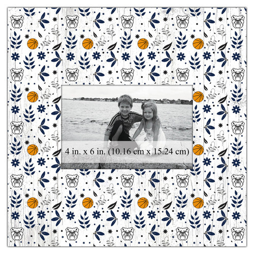 Butler Bulldogs Floral Pattern 10" x 10" Picture Frame
