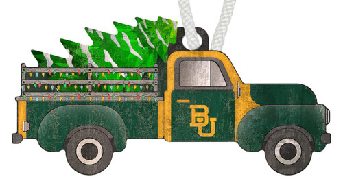 Baylor Bears Christmas Truck Ornament