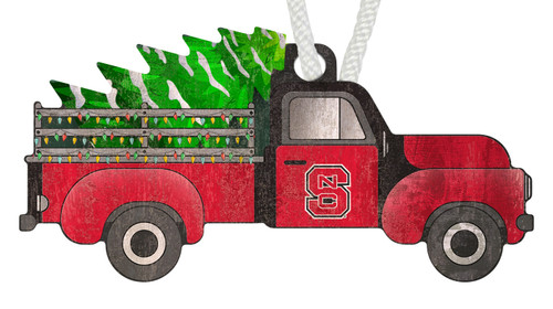 North Carolina State Wolfpack Christmas Truck Ornament