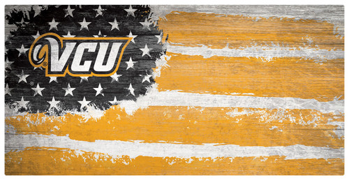 Virginia Commonwealth Rams 6" x 12" Flag Sign