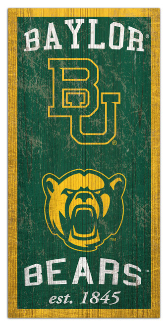Baylor Bears 6" x 12" Heritage Sign