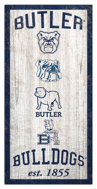 Butler Bulldogs 6" x 12" Heritage Sign