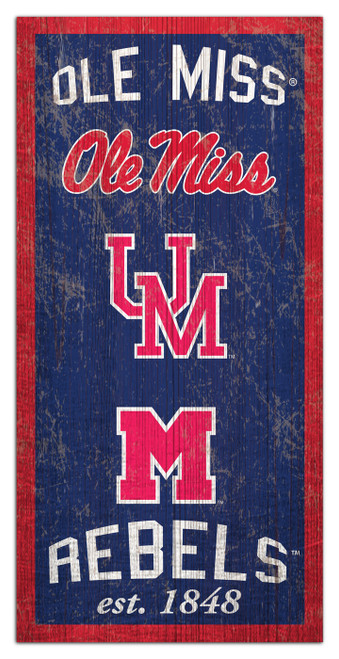 Mississippi Rebels 6" x 12" Heritage Sign