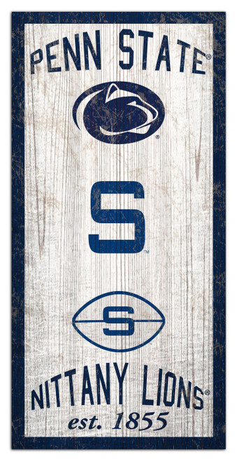 Penn State Nittany Lions 6" x 12" Heritage Sign