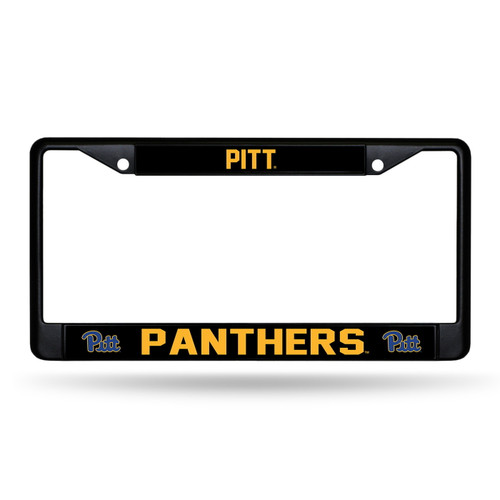 Pittsburgh Panthers Black Chrome License Plate Frame